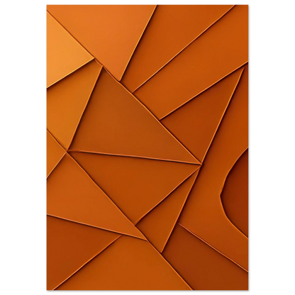 Abstrakt / Minimalistisk Terrakotta Design - Högkvalitativ Poster i Flera Storlekar