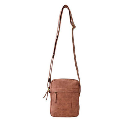Axelväska Rip Curl Classic Leazard No Idea Pouch, brun, kompakt format