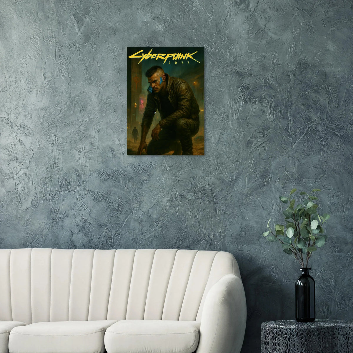 Cyberpunk Poster - Övergiven Stad Art Print