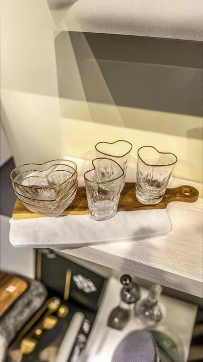 Hjärtformade Glas