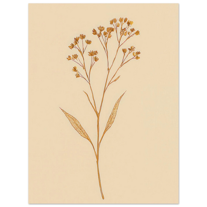 Frukter – Elegant Botanical Line Art Print on Premium Halvblankt Paper