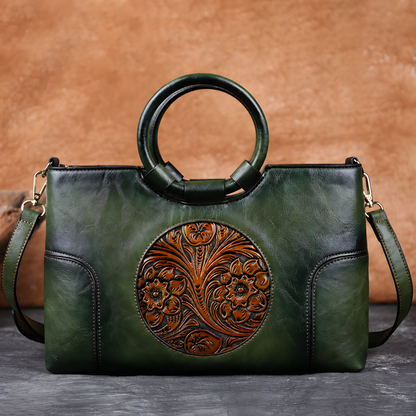 Embossed Crossbody Handbag