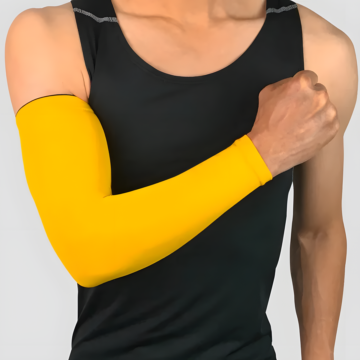 Single Sports Arm Sleeve with Grip Band