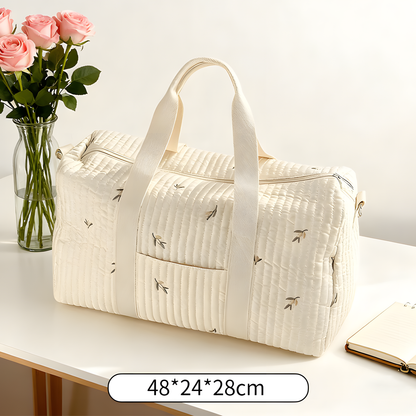 Large Cotton Travel and Diaper Bag