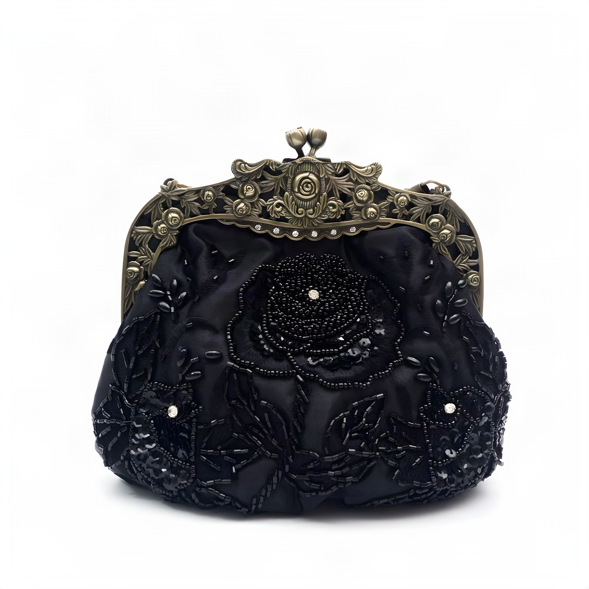 Floral Beaded Evening Bag