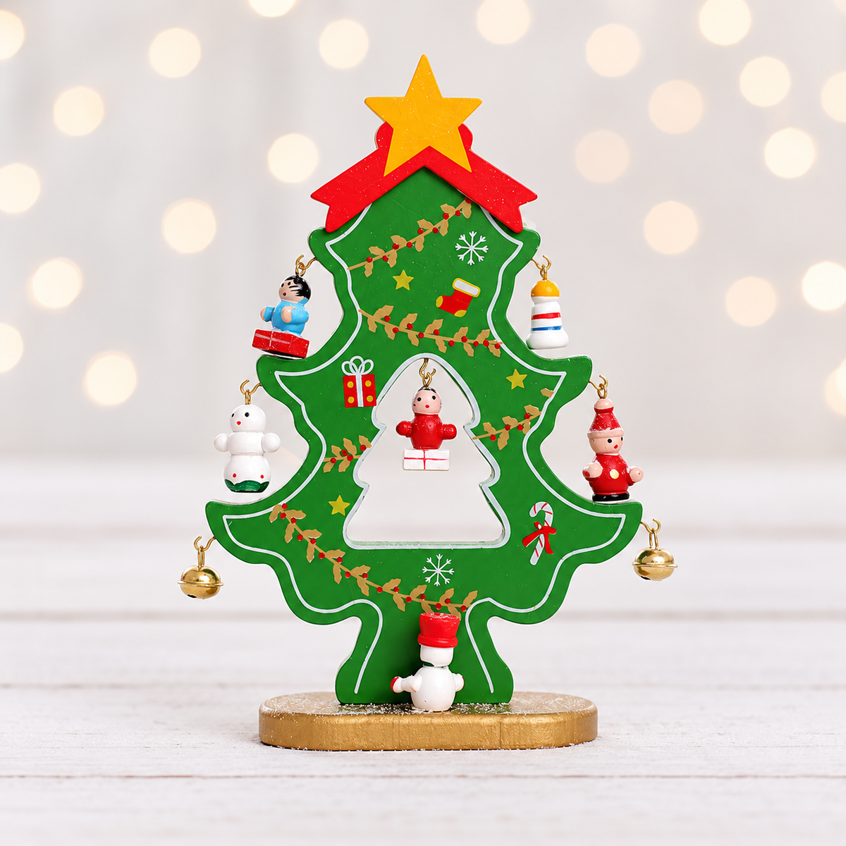 Wooden Tabletop Christmas Tree
