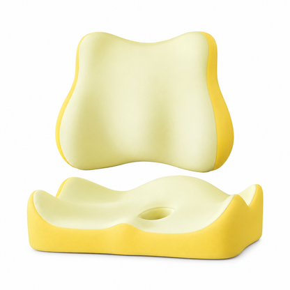 Memory Foam Seat and Back Cushion Set