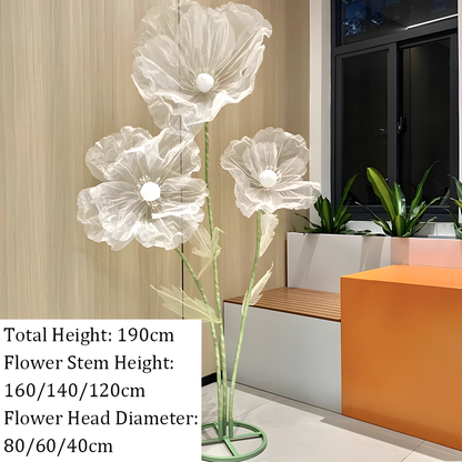 180 cm Poppy Flower Stand