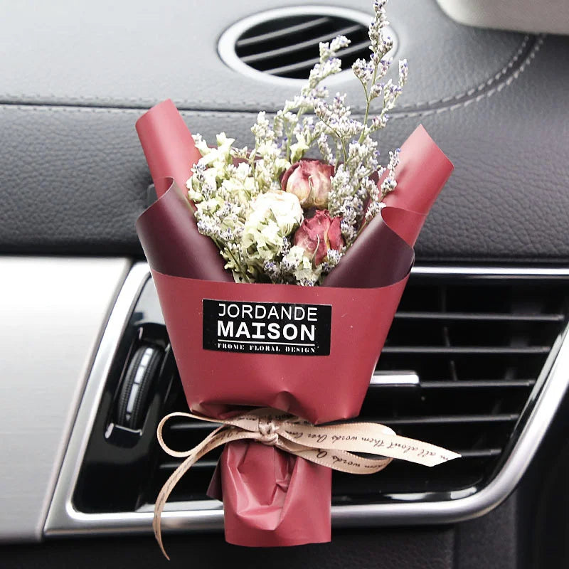 Torkade blommor bukett för bilventilation