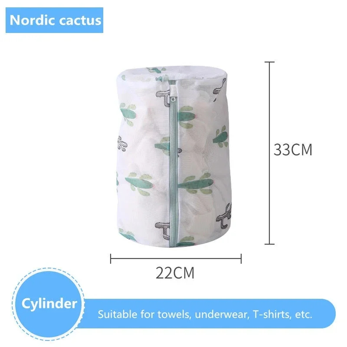 Cactus Mesh Laundry Bag