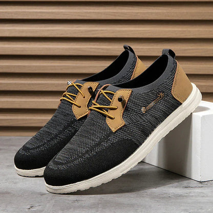 Casual Slip-On Mesh Shoes Lightweight Breathable Loafers Men Walking Running Sports Shoes
