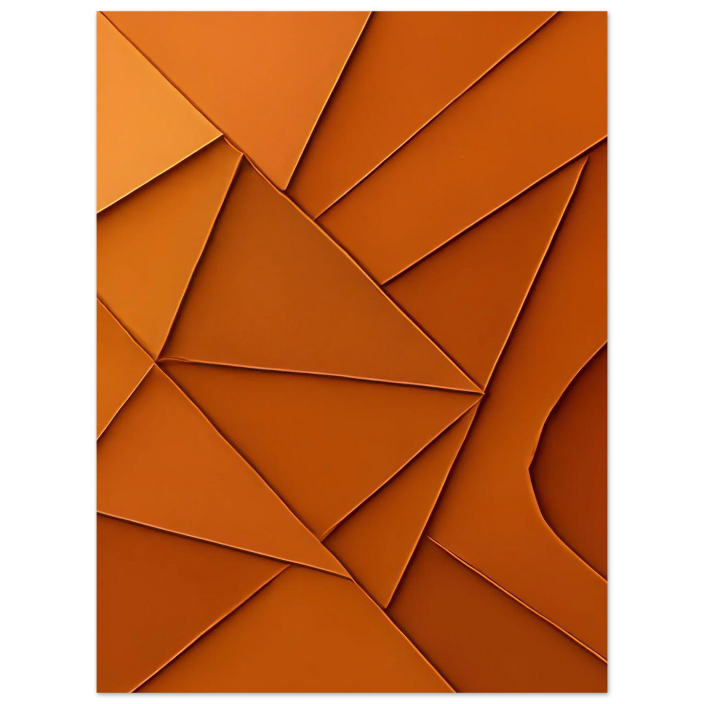 Abstrakt / Minimalistisk Terrakotta Design - Högkvalitativ Poster i Flera Storlekar
