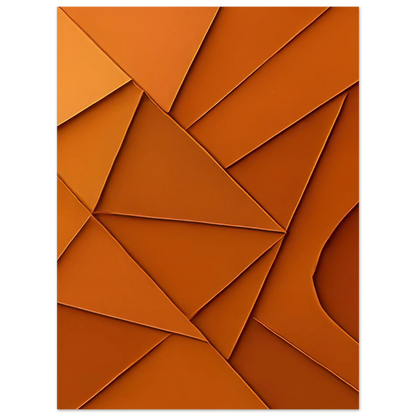 Abstrakt / Minimalistisk Terrakotta Design - Högkvalitativ Poster i Flera Storlekar