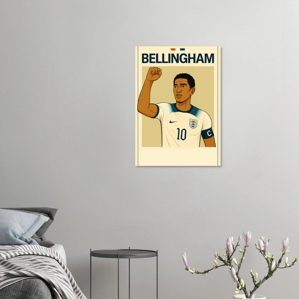 Bellingham Football Icon Poster - Premium Half-Gloss Art Print