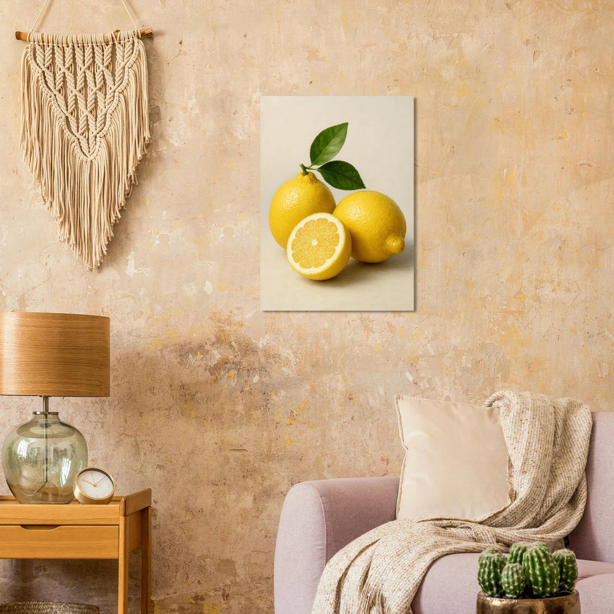 Fresh Lemon & Greenery Poster - Choose Your Perfect Size