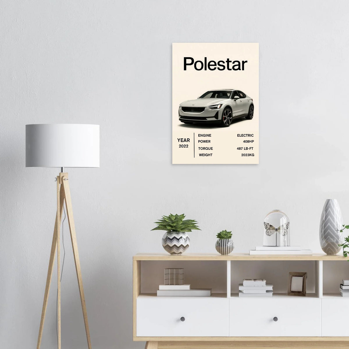 Polestar Performance Konsttryck – Modern Elbilsaffisch i Flera Storlekar