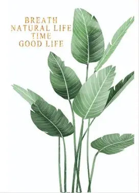 Fönsterfilm med gröna blad och frostad bakgrund