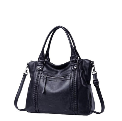 Billig stor handväska dam – tote bag & crossbody väska med axelrem