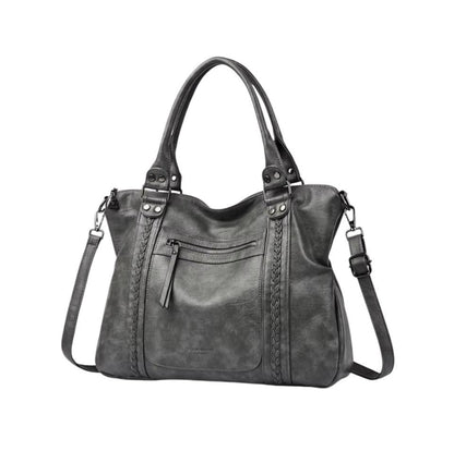 Billig stor handväska dam – tote bag & crossbody väska med axelrem