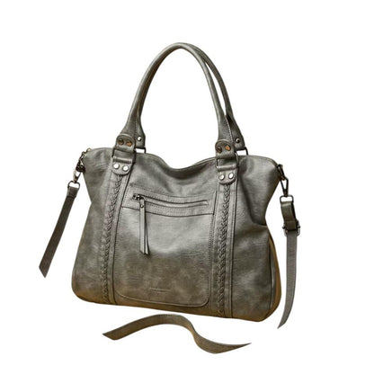 Billig stor handväska dam – tote bag & crossbody väska med axelrem