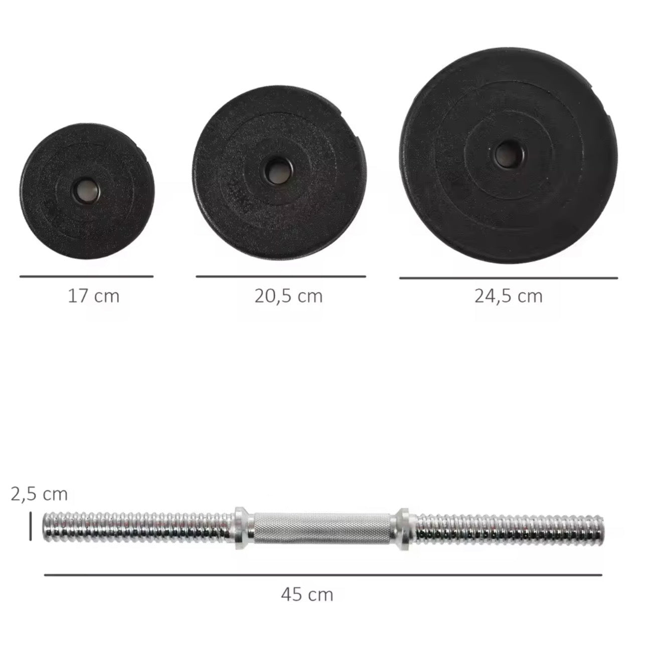 Hantelset 40 kg