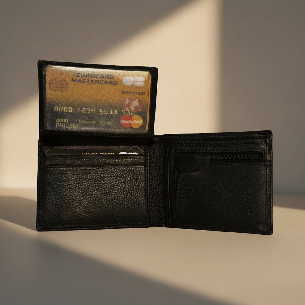 Herr Plånbok, Dollar form - klaff upp