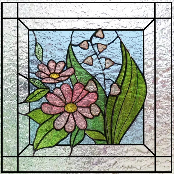 Fönsterfilm med vårblommor