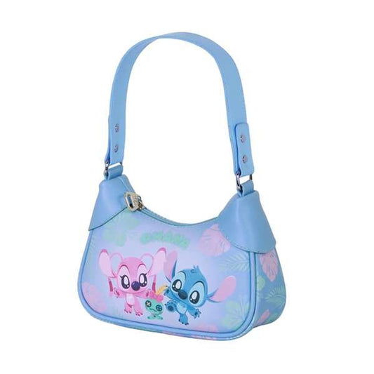 Barnaxelväska Lilo & Stitch, blå, med innerfoder