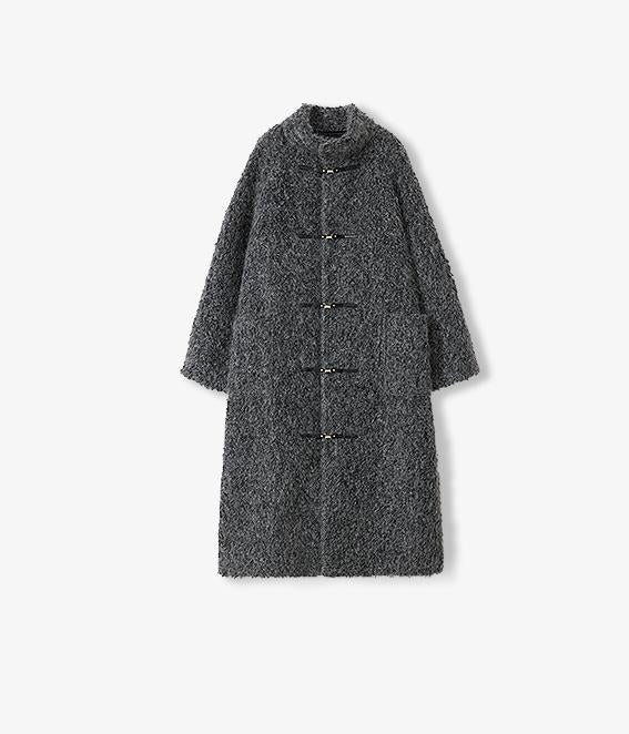 Circle Long Fur Toggle Coat for Women