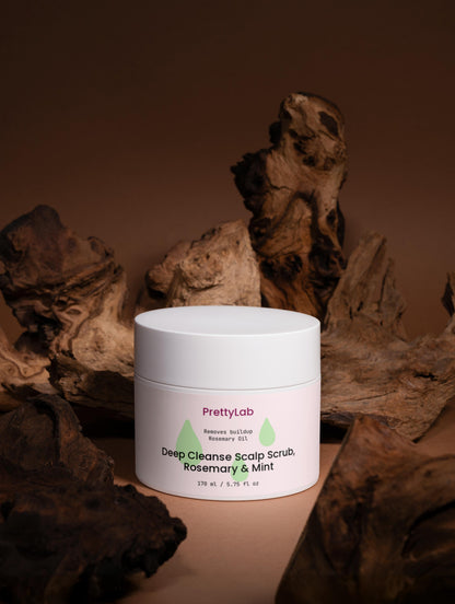 Deep Cleanse Scalp Scrub, Rosemary & Mint. Hårbotten scrub med keratin