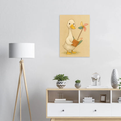 Barn Owl Storytime: Whimsical Watercolor Print for Nurseries & Playrooms