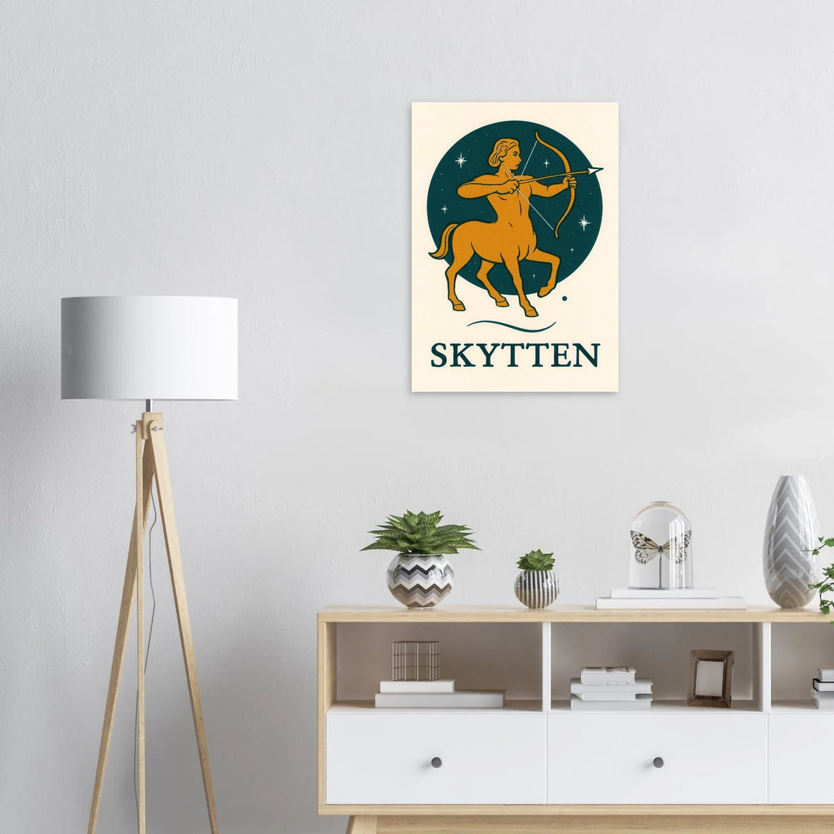 Skytten - Mystisk Stjärntecken Poster – Konstellation & Myter i Retro Stil