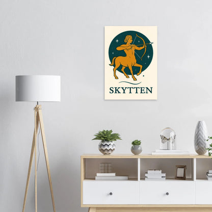 Skytten - Mystisk Stjärntecken Poster – Konstellation & Myter i Retro Stil