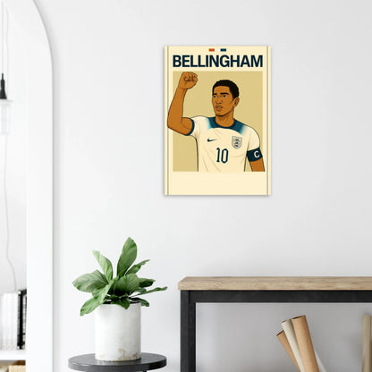 Bellingham Football Icon Poster - Premium Half-Gloss Art Print
