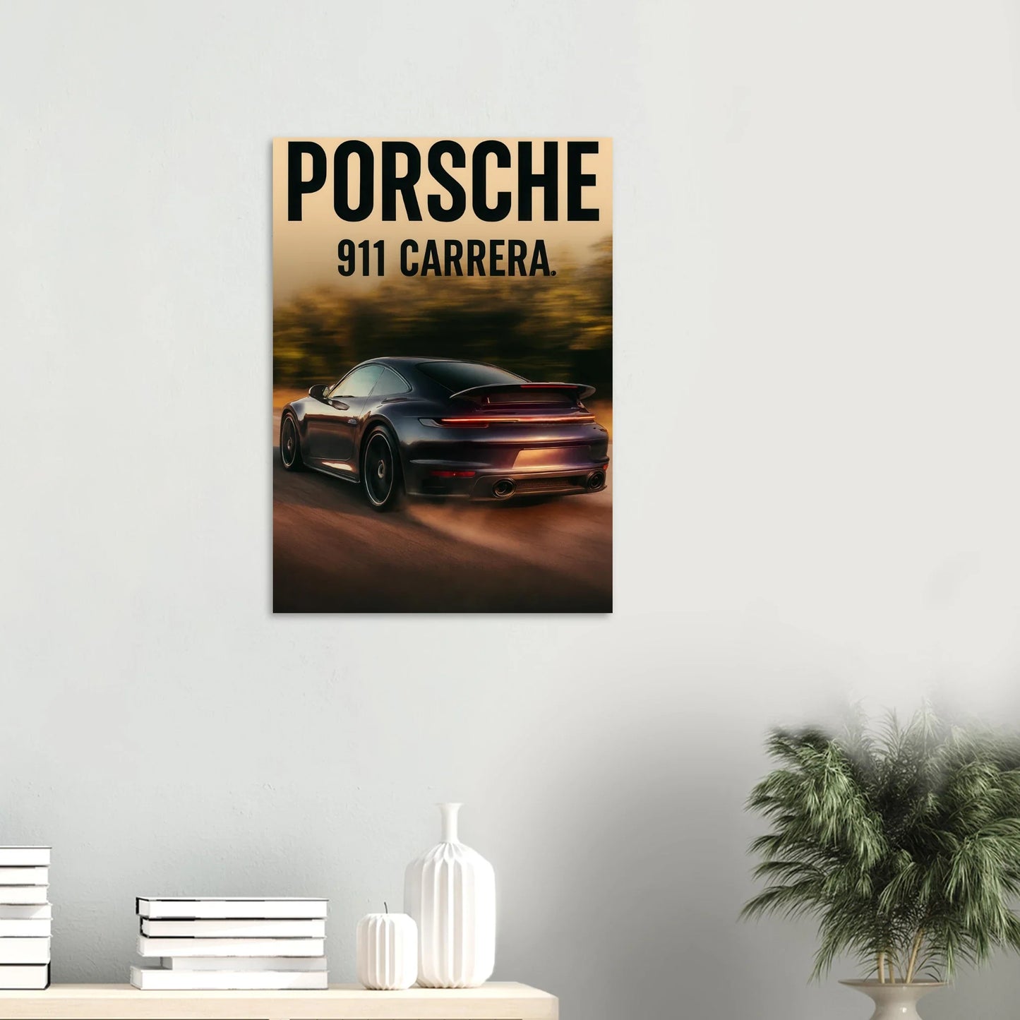 Porsche 911 Carrera Classic Bil Poster - Premium Konsttryck med Eleganta Detaljer i Flera Storlekar