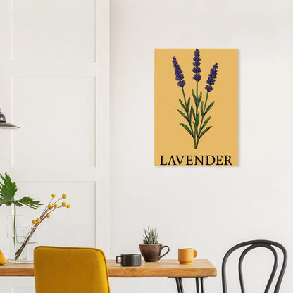 Frukter Lavender Botanical Art Print – Classic Halvblankt Poster for a Touch of Serenity