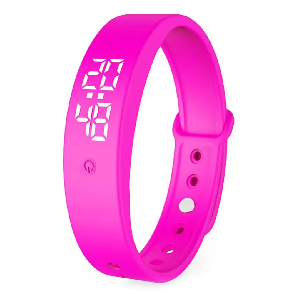 Smartband med LED-display – digital klocka med vibrationsalarm