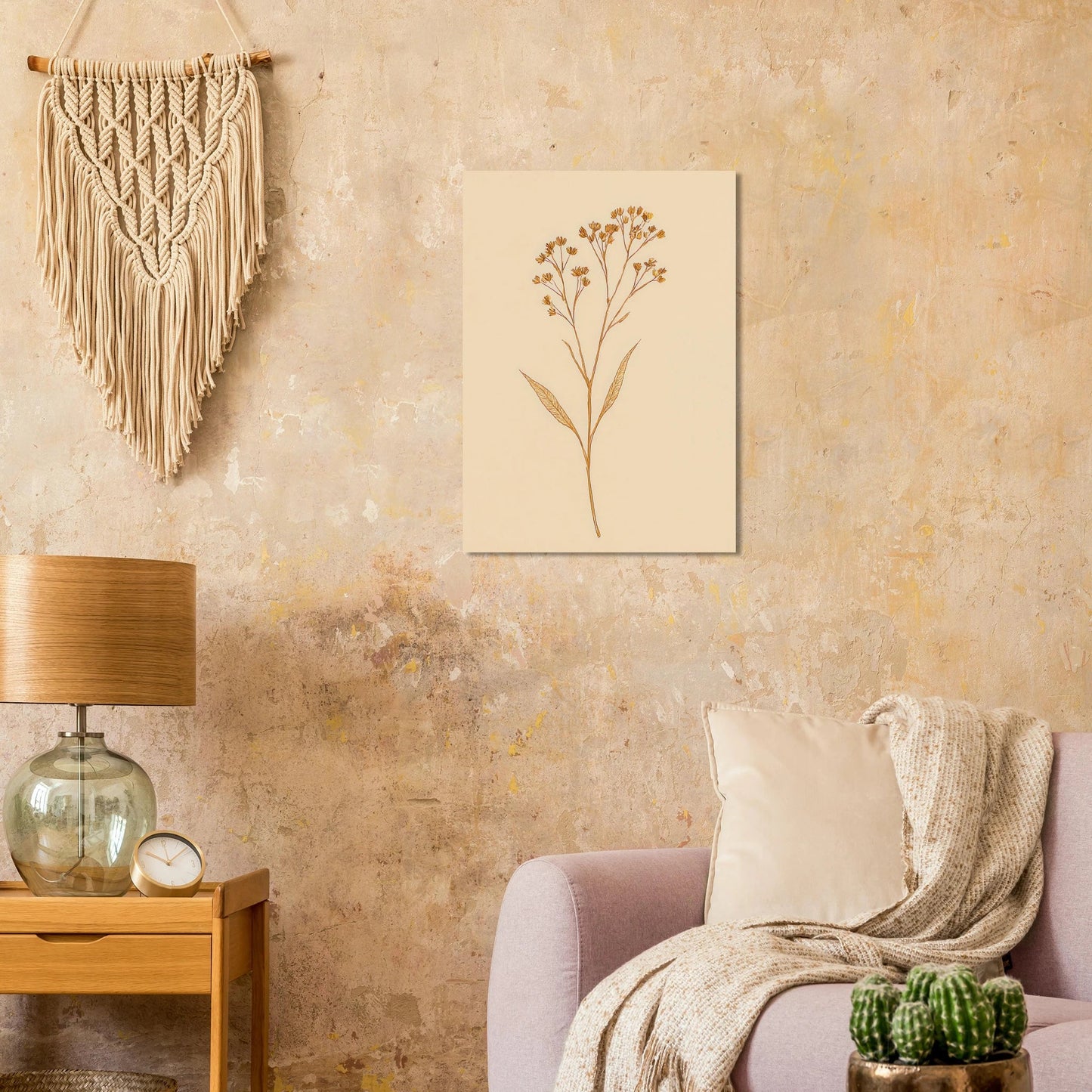 Frukter – Elegant Botanical Line Art Print on Premium Halvblankt Paper