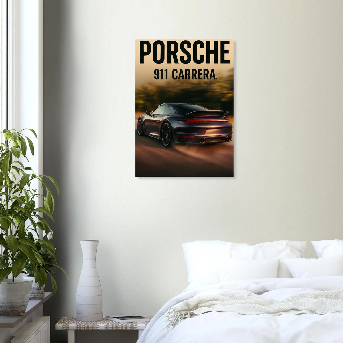 Porsche 911 Carrera Classic Bil Poster - Premium Konsttryck med Eleganta Detaljer i Flera Storlekar