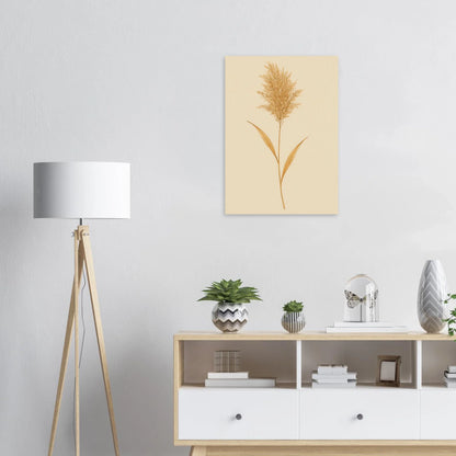 Frukter – Elegant Pampasgräs Botanisk Affisch i Jordnära Toner, Premium Halvblankt Papper