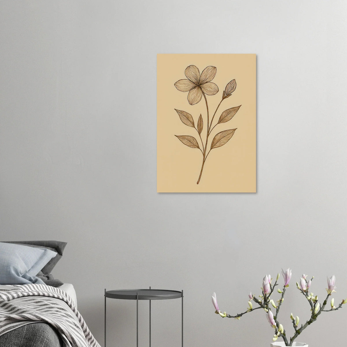 Frukter: Elegant Handritad Blommig Poster – Tidlös Konst för Ditt Hem i Flera Storlekar