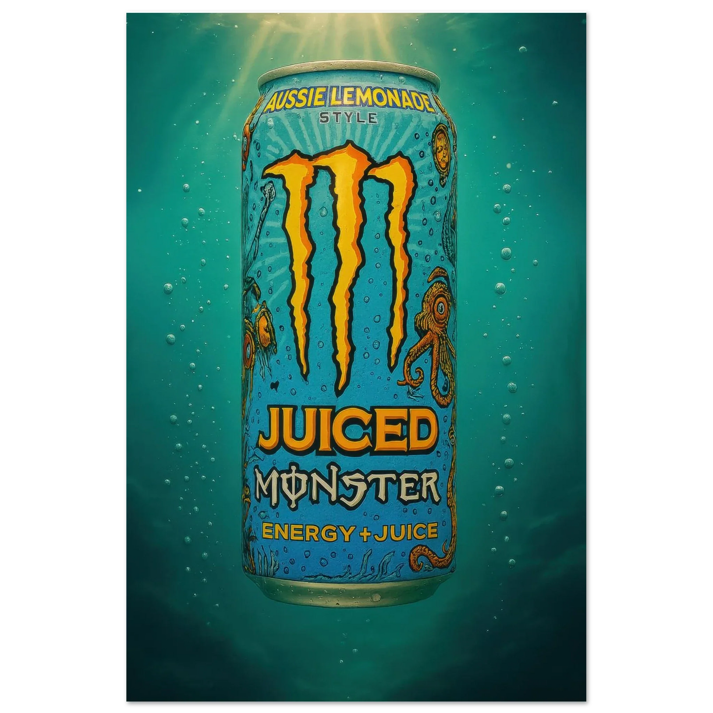 Monster AUSSIE LEMONADE Poster - Choose Your Perfect Size