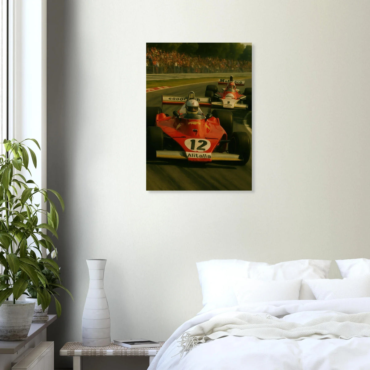 Bilar: Classic Racing Excitement Poster – Vintage Formula 1 Art Print
