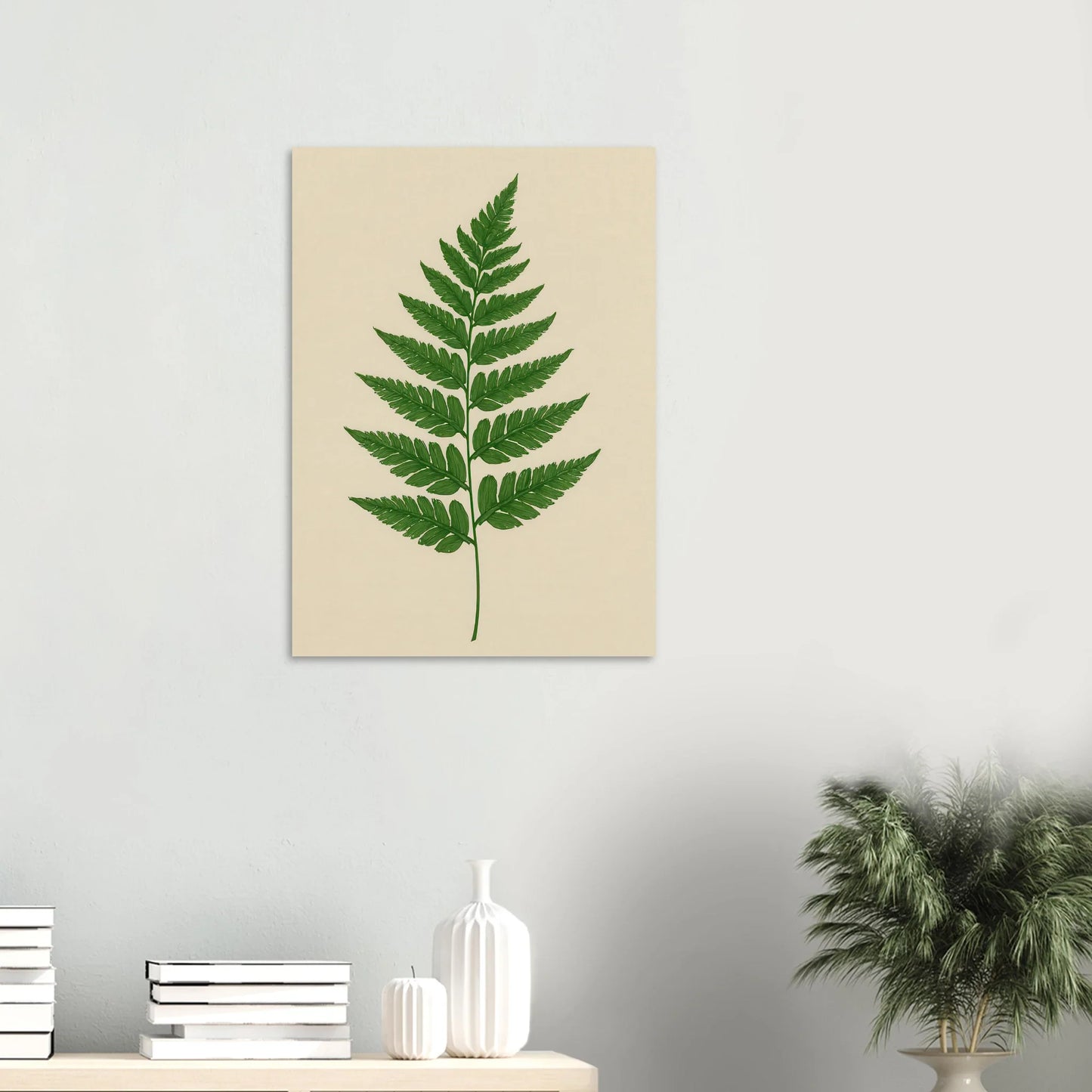 Frukter – Lush Green Fern Botanical Print | Premium Matte Wall Art in Various Sizes