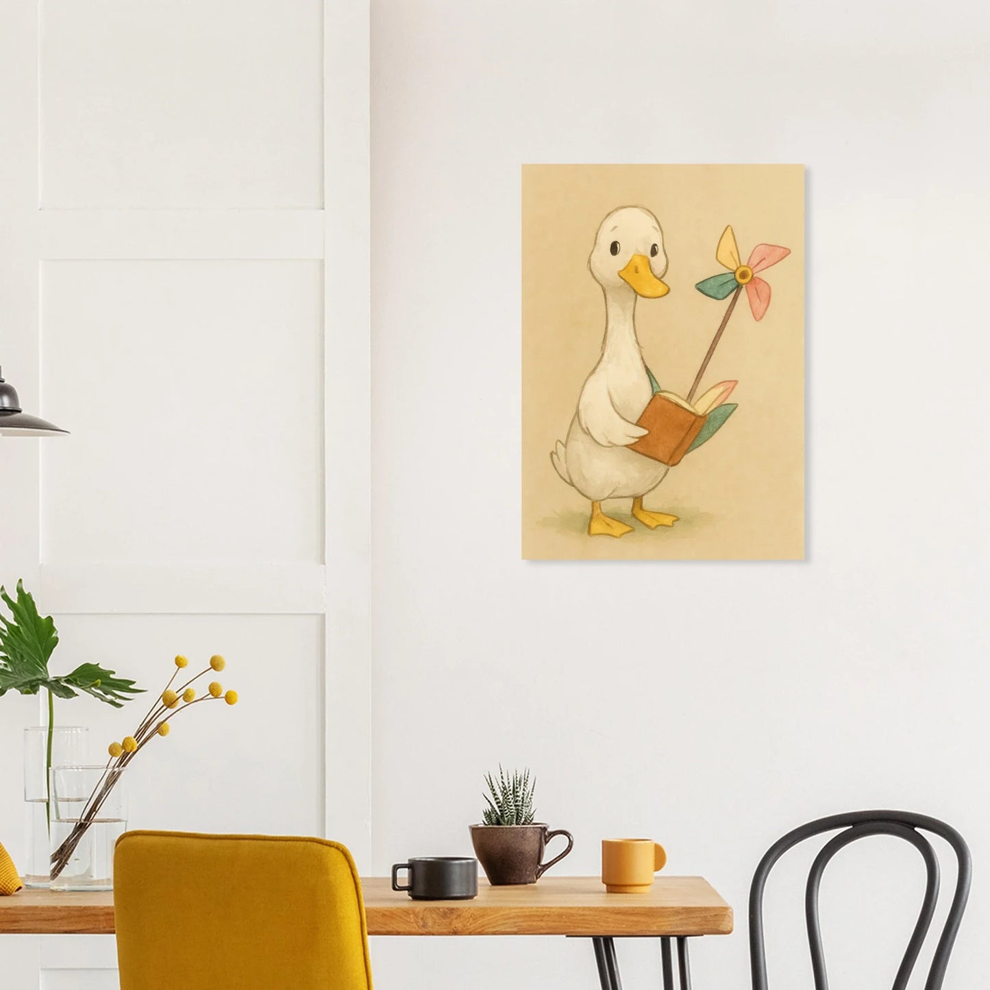 Barn Owl Storytime: Whimsical Watercolor Print for Nurseries & Playrooms