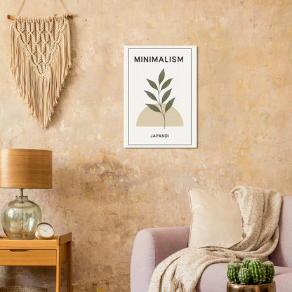 Japandi Minimalism Botanical Leaf Art Print – Elevate Your Space with Serene Design