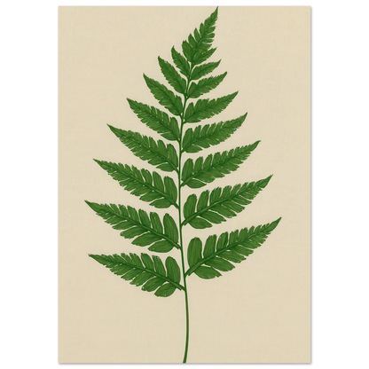 Frukter – Lush Green Fern Botanical Print | Premium Matte Wall Art in Various Sizes