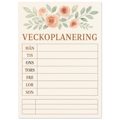 Veckoplanering