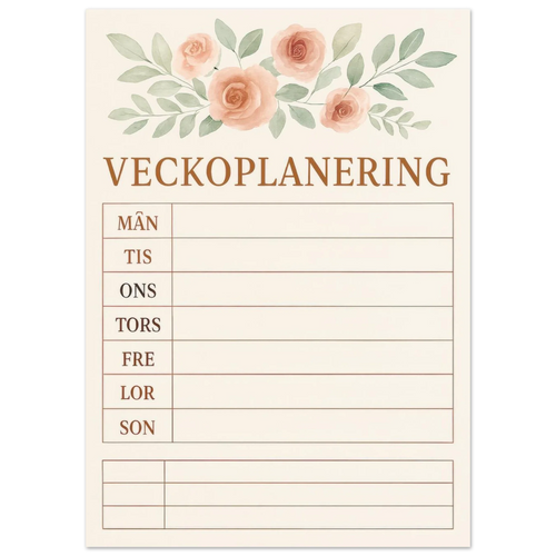 Veckoplanering