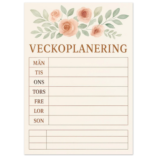 Veckoplanering